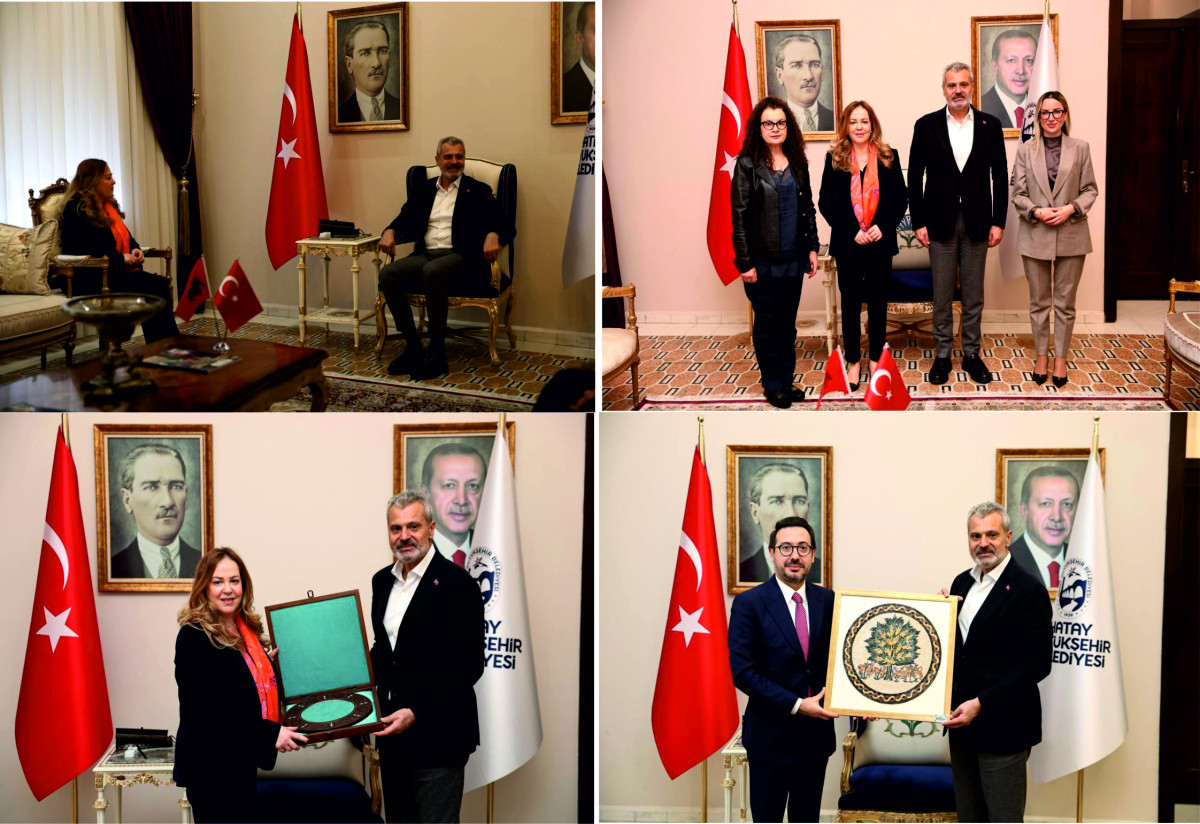 BAŞKAN ÖNTÜRK BÜYÜKELÇİ VE AA GENEL MÜDÜRÜNÜ AĞIRLADI