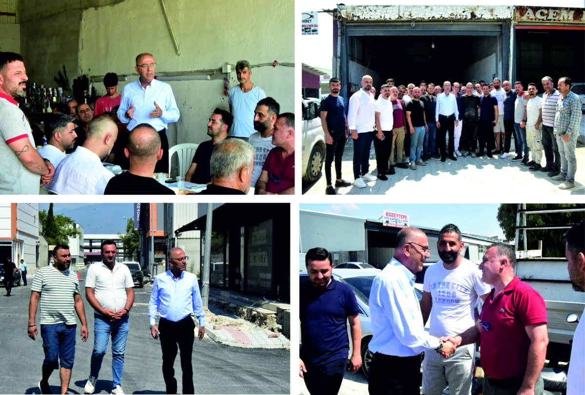BAŞKAN YAPAR, YENİ SANAYİ SİTESİ ESNAFI İLE BİR ARAYA GELDİ