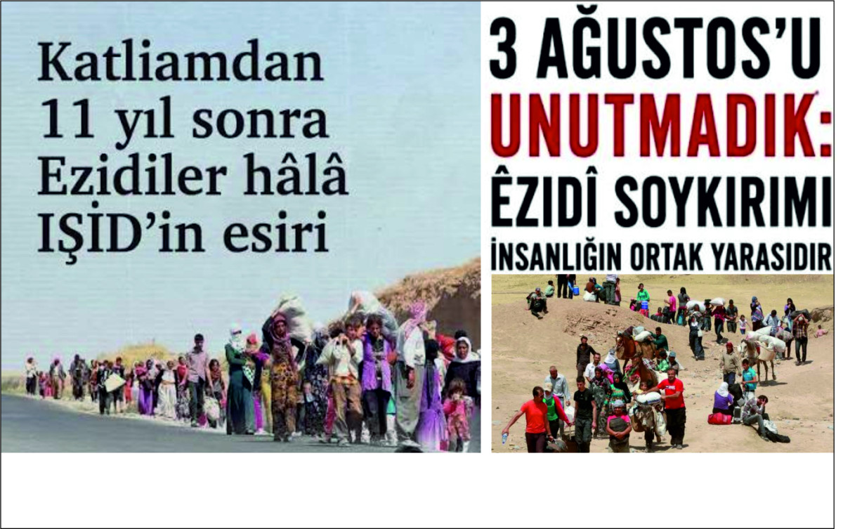 İHD : EZİDİ SOYKIRIMINDA KATLEDİLENLERİ SAYGI İLE ANIYORUZ