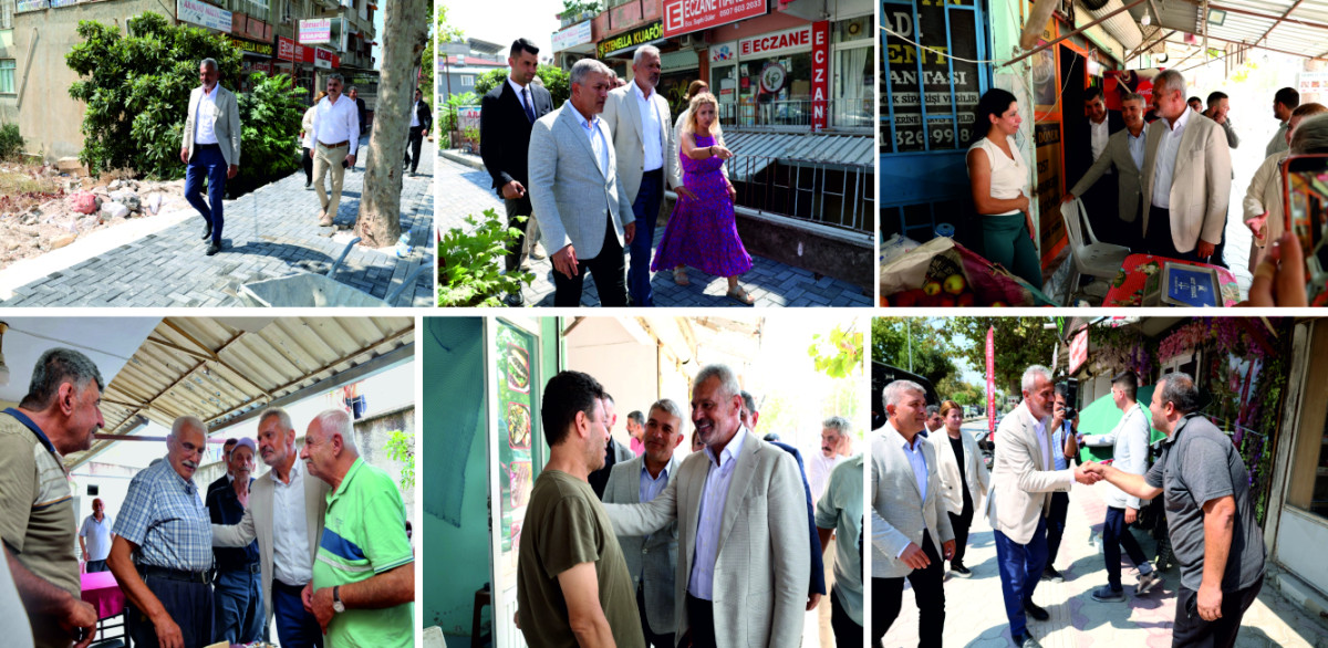 BAŞKAN ÖNTÜRK AK PARTİ HEYETİ İLE İLÇELERDE