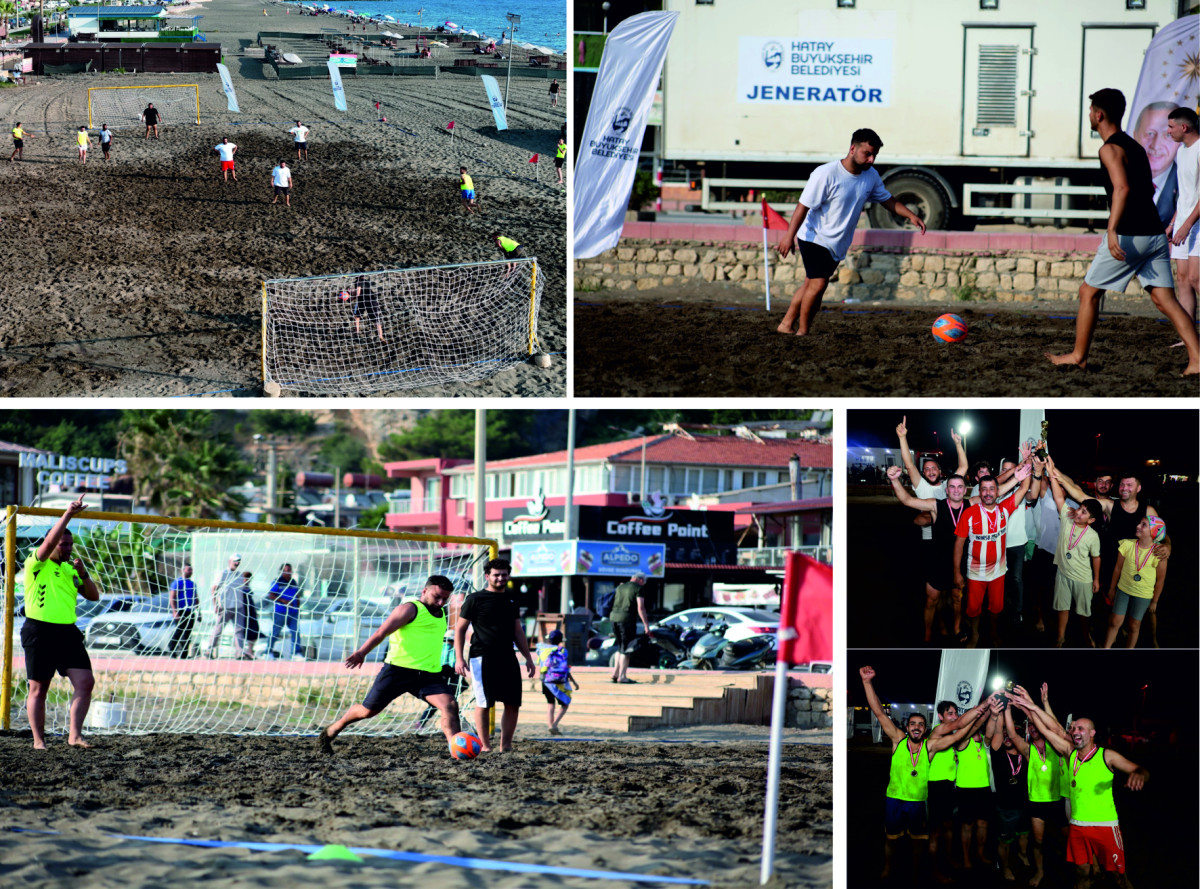 SAMANDAĞ’DA PLAJ FUTBOLU HEYECANI KUPA TÖRENİYLE SONA ERDİ