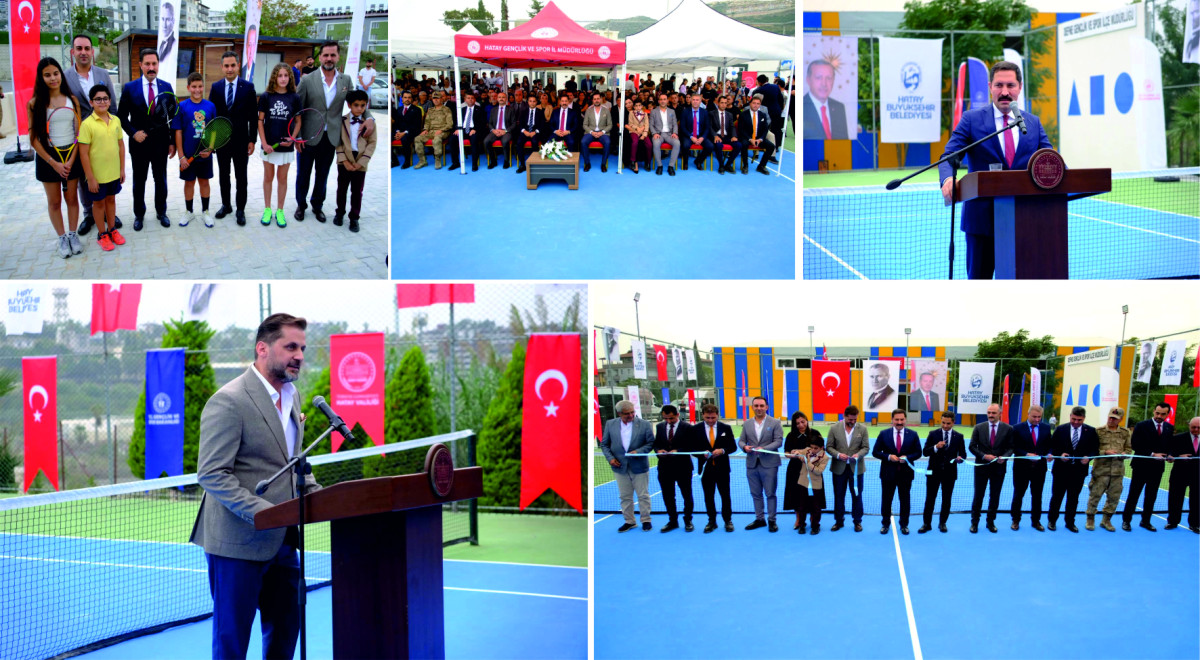 DEFNE TENİS KORTU AÇILIŞI YAPILDI